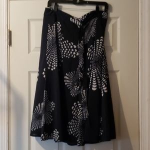 Navy Blue and white skirt